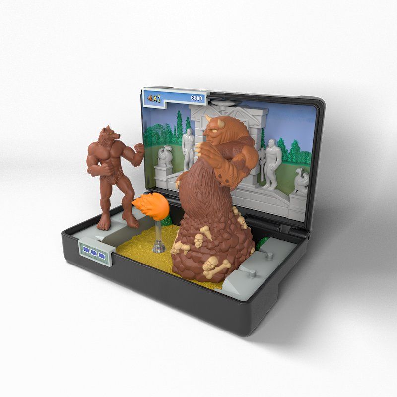 STOCK3 - CONSOLE HEROES - Mega Drive Altered Beast - Statuette 7cm
