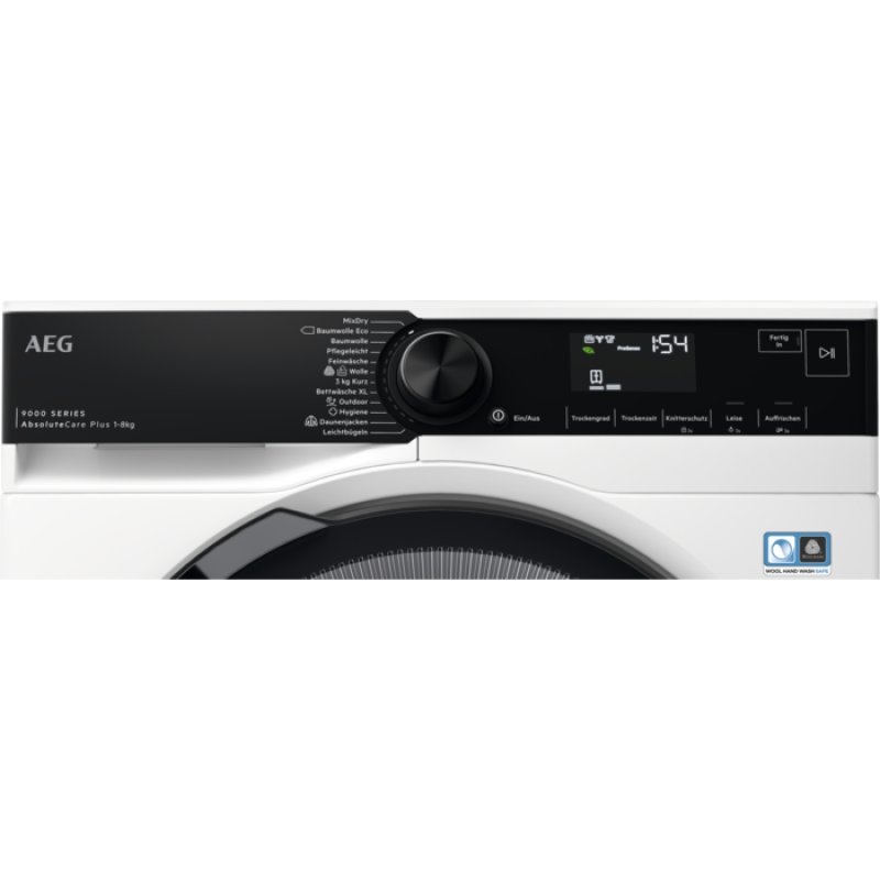 AEG TR9T75680 sèche-linge Pose libre Charge avant 8 kg Blanc