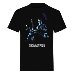 Terminator T-Shirt Bike Pose Noir (M)