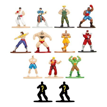 Street Fighter présentoir figurines Diecast Nano Metalfigs 6 cm (24)