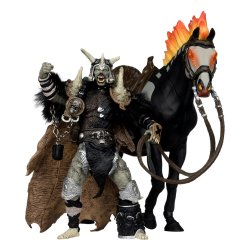 Spawn figurine Bloodaxe avec cheval (Spawn: The Dark Ages) (McFarlane Toys 30th Anniversary) (Gold Label) 18 cm