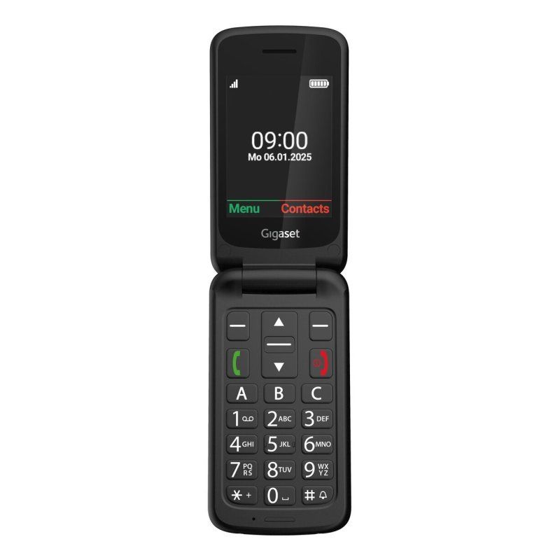 Gigaset GL595 7.11 cm (2.8") 114 g Black Senior phone