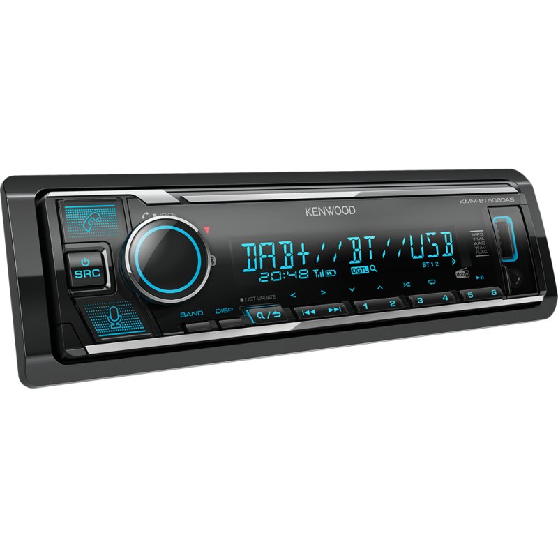 Kenwood Electronics KMM-BT508DAB car media receiver Black 200 W Bluetooth