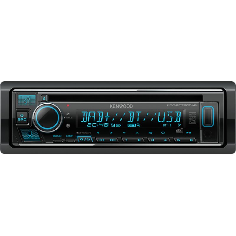 Kenwood KDC-BT760DAB Black 50 W Bluetooth
