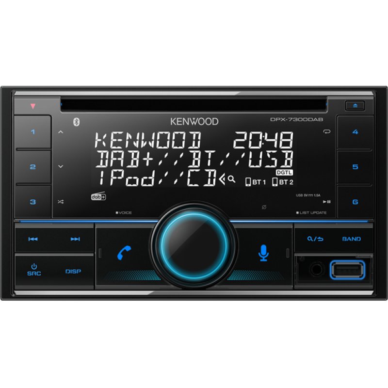 Kenwood Electronics DPX-7300DAB Black Bluetooth