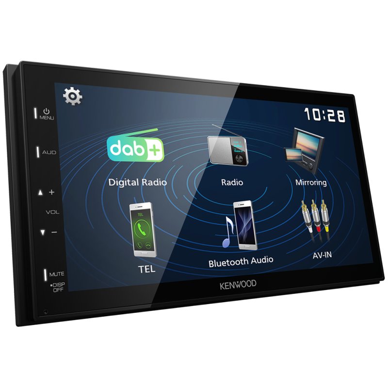 Kenwood Electronics DMX129DAB car media receiver Black 64 W Bluetooth