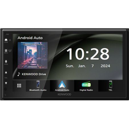 Kenwood Electronics DMX5023DABS car media receiver Black Wi-Fi 22 W Bluetooth