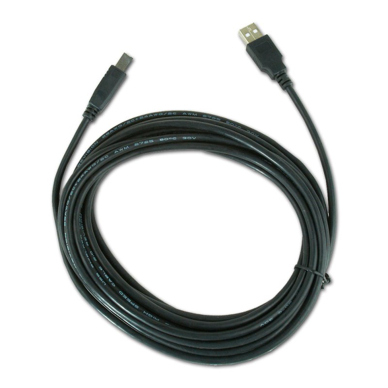 Gembird 4.5m USB 2.0 A/B M câble USB 4,5 m USB A USB B Noir