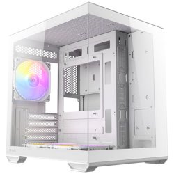 Boitier Mini Tour Micro-ATX Antec CX60M RGB avec panneaux vitrés (Blanc)