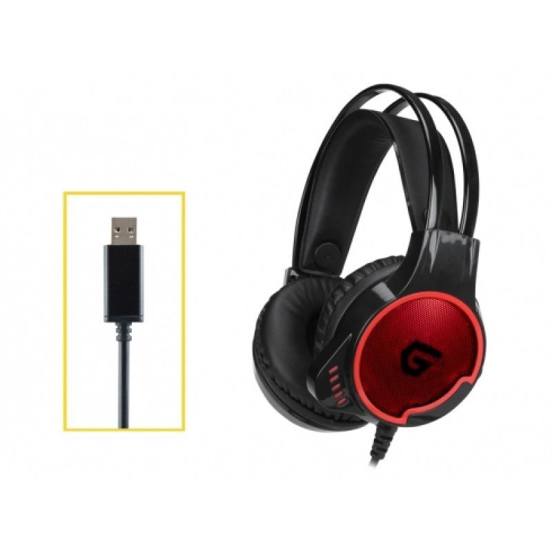 Conceptronic ATHAN U1, 7.1-Channel Surround Sound Gaming USB Headset
