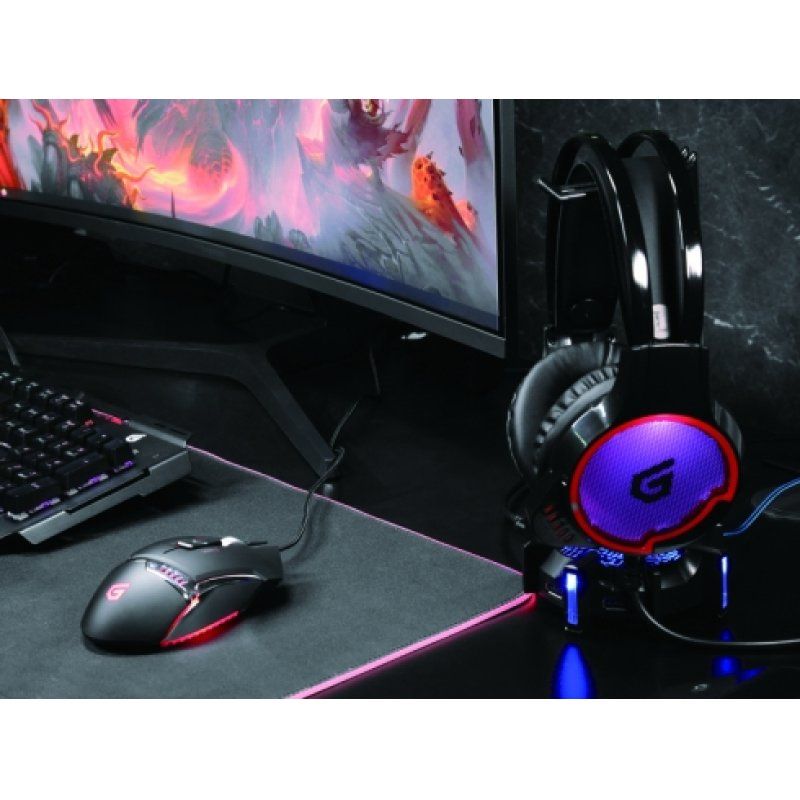 Conceptronic ATHAN U1, 7.1-Channel Surround Sound Gaming USB Headset