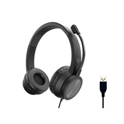 Conceptronic POLONA05B écouteur/casque Avec fil Arceau Appels/Musique USB Type-A Noir
