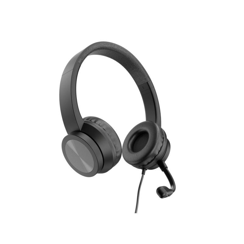 Conceptronic POLONA05BC écouteur/casque Avec fil Arceau Appels/Musique USB Type-C Noir
