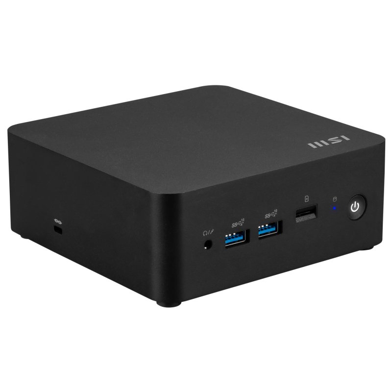 MSI Cubi NUC 1MG-002EU Intel Core 5 120U 8 Go DDR5-SDRAM 512 Go SSD Windows 11 Pro Mini PC Noir