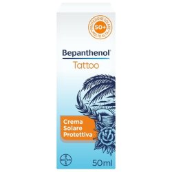 Bepanthenol Tattoo Sunscreen 50 Aftercare for Tattoo Sun Protection from UVB and UVA Sun Rays Keeping Colors Vibrant