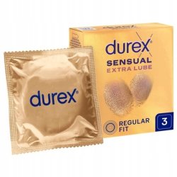 Durex Sensual Extra Lubricated Condoms - 3 Pieces