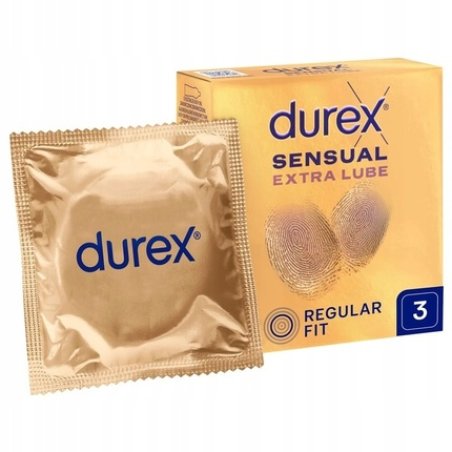 Durex Sensual Extra Lubricated Condoms - 3 Pieces
