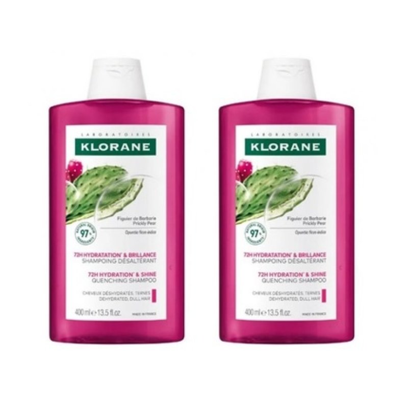 Klorane Duplo Barbaria Fig Shampoo - 2 X 400ml