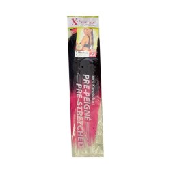 X-Pression Pre-Combed Hair T1b Pink 1x2 - Synthetic Hair Extension