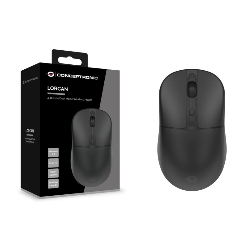 CONCEPTRONIC LORCAN04B 4-Tasten Bluetooth Maus wireless sw