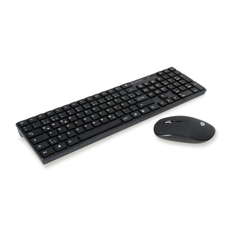 CONCEPTRONIC Wireless Tastatur Maus,Layout deutsch schwarz
