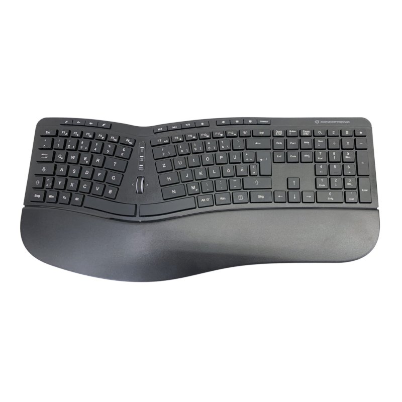 Conceptronic ORAZIO02DE clavier Souris incluse Bureau RF sans fil QWERTZ Allemand Noir