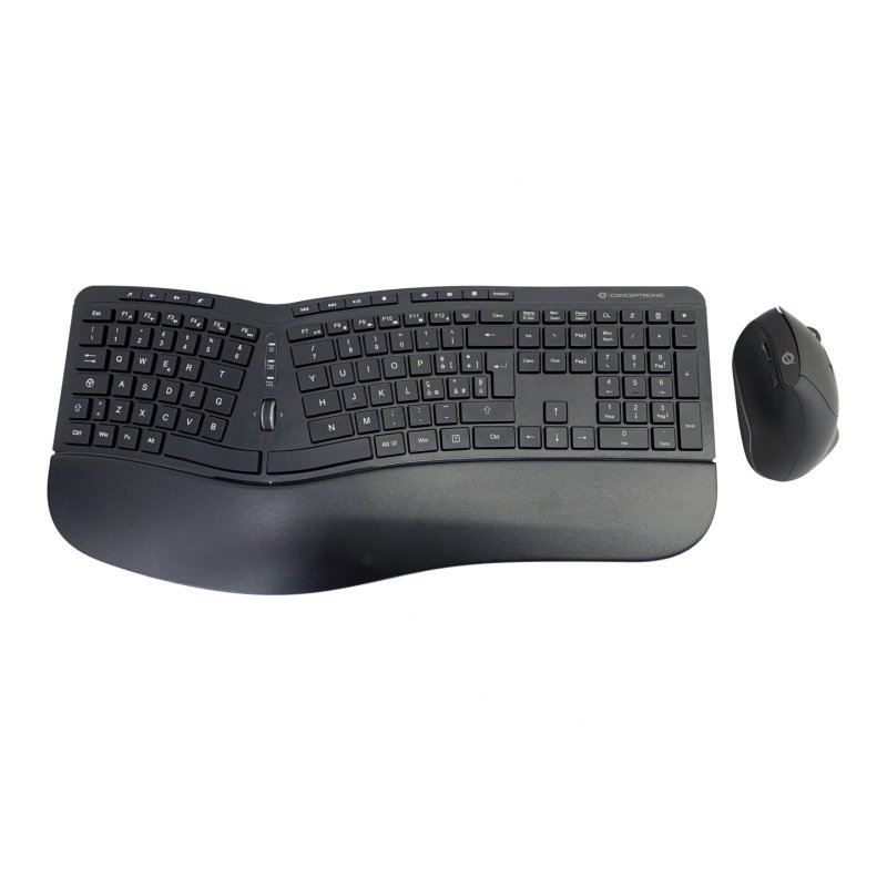 CONCEPTRONIC Wireless Keyboard Mouse,ergo,Layout italien. sw