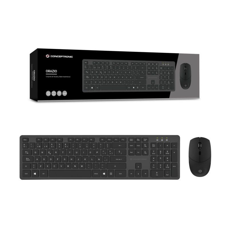 Conceptronic Wireless Keyboard & Mouse Kit, Spanish layout
