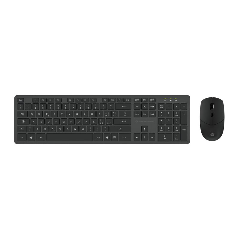 Conceptronic ORAZIO01IT clavier Souris incluse Bureau RF sans fil QWERTY Italien Noir