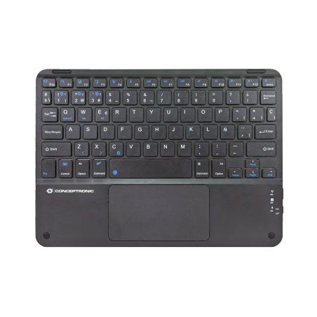 Conceptronic TOBIN01BES clavier Universel Bluetooth QWERTY Espagnole Noir