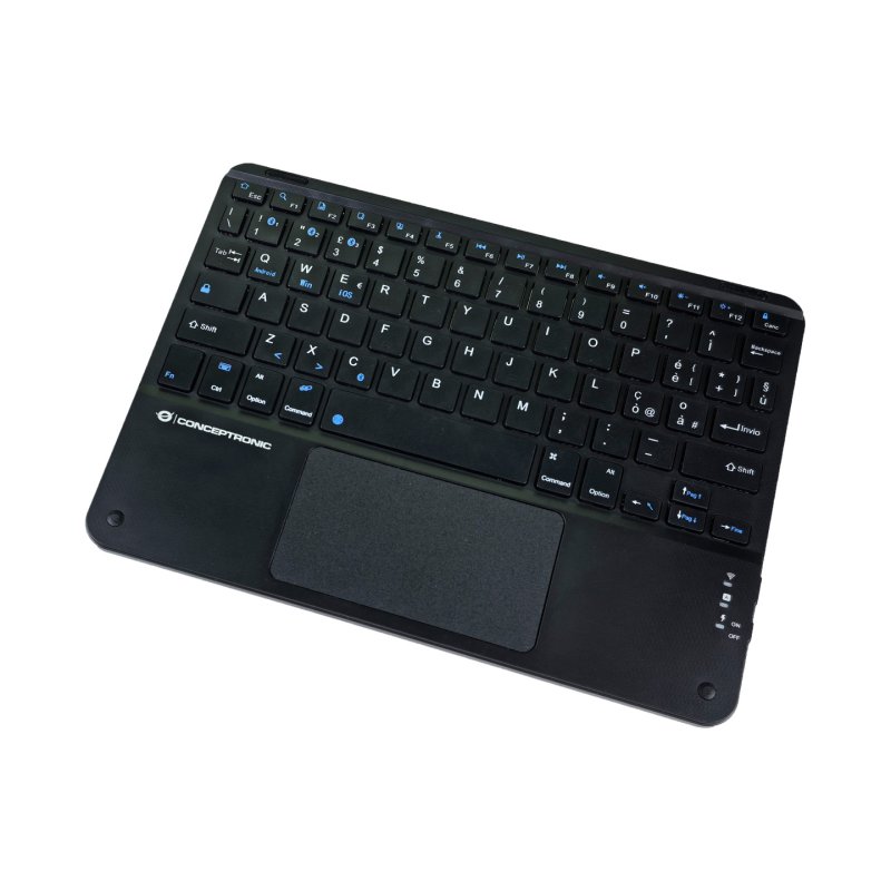 Conceptronic TOBIN01BIT clavier Universel Bluetooth QWERTY Italien Noir