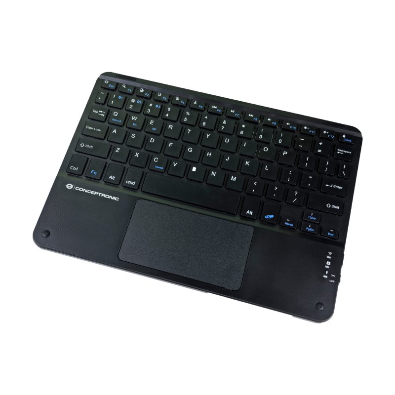 Conceptronic TOBIN01BUS 10-inch Bluetooth Touchpad Keyboard, QWERTY EN (US)