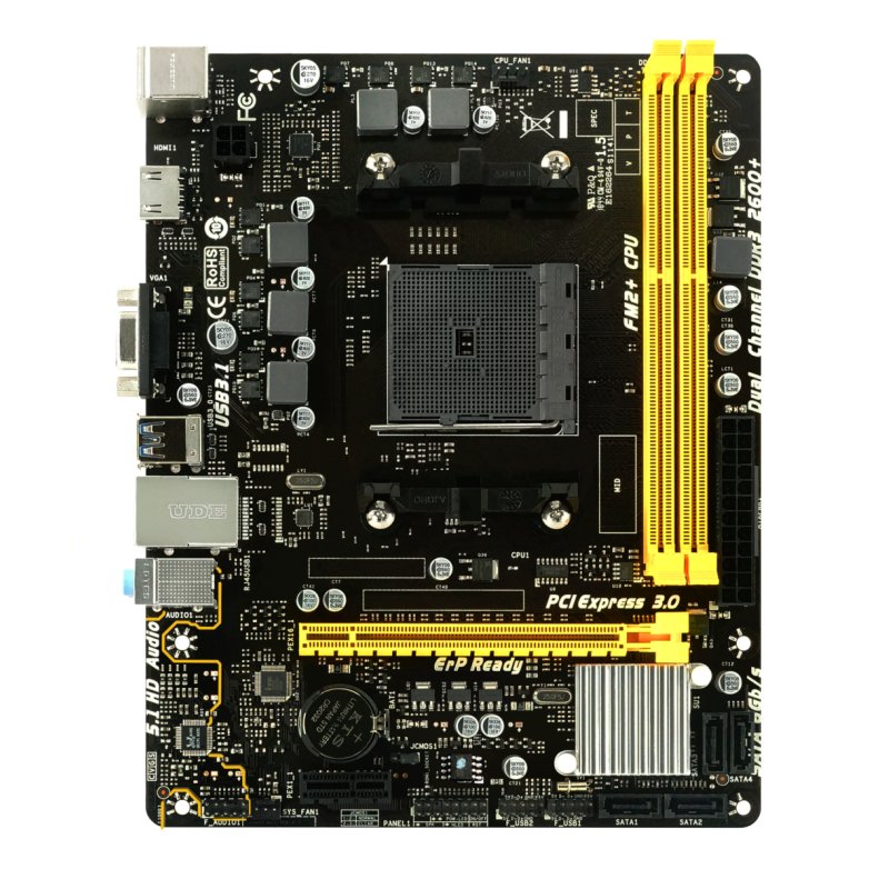 Biostar A68MHE carte mère AMD A68H Socket FM2 ATX