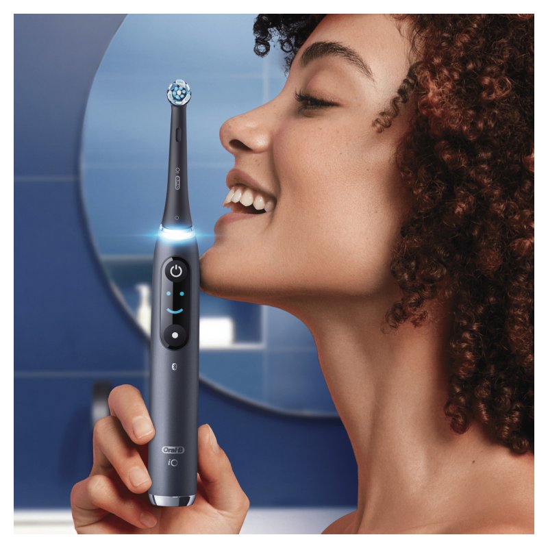 Oral-B iO 80363731 electric toothbrush Adult Rotating-oscillating toothbrush Black, Silver