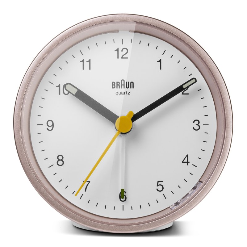 Braun BC12 Quartz alarm clock Pink, White