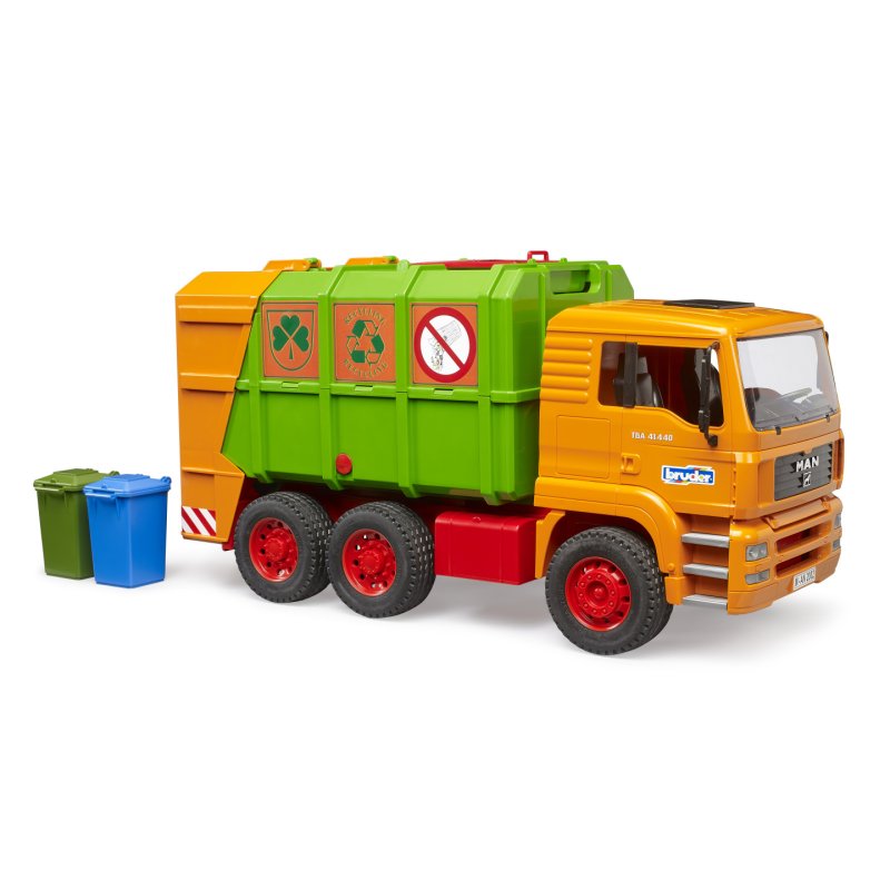 BRUDER MAN TGA Müll-LKW orange (Jubi)
