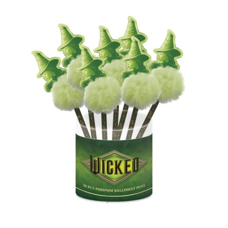 WICKED - Elphaba - Boite de 10 Stylos-Bille Pompom