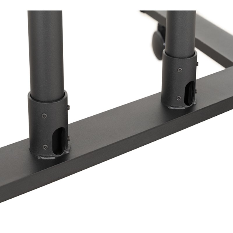 B-Tech Large Universal Flat Screen Trolley / Floor Stand (VESA 600 x 400) - 1.6m Ø50mm Poles