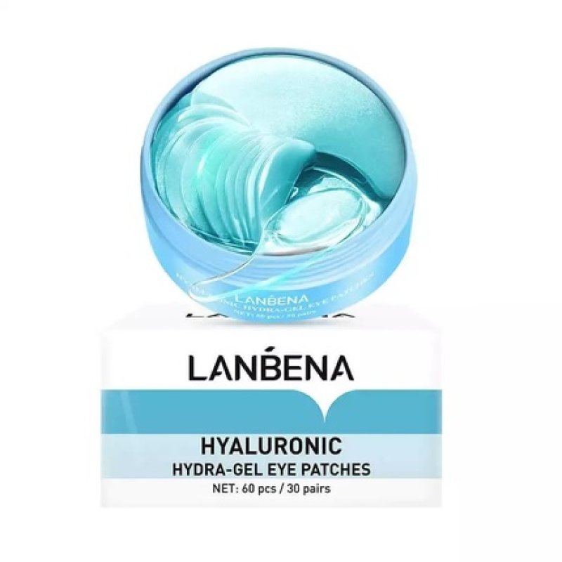 Lanbena Hyaluronic Hydrogel Eye Patches With Hyaluronic Acid - 60 Pieces