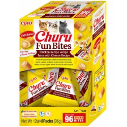 Churu - Cat Fun Bites Tuna with Cheese - 8pcs - 14 grams per tube