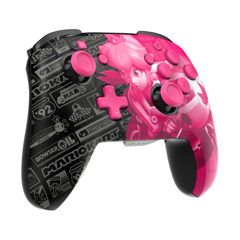 PDP Rematch Glow Noir, Rose Manette de jeu Analogique/Numérique Nintendo Switch, Nintendo Switch OLED