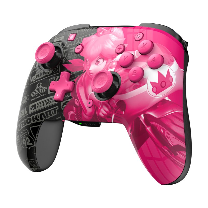 PDP Rematch Glow Noir, Rose Manette de jeu Analogique/Numérique Nintendo Switch, Nintendo Switch OLED