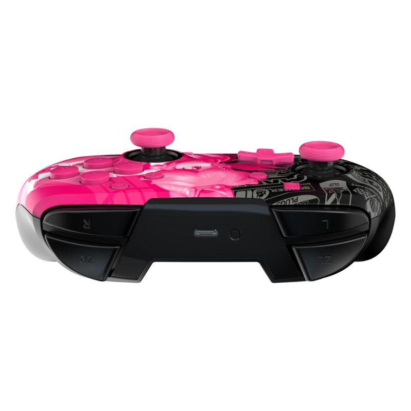 PDP Rematch Glow Noir, Rose Manette de jeu Analogique/Numérique Nintendo Switch, Nintendo Switch OLED