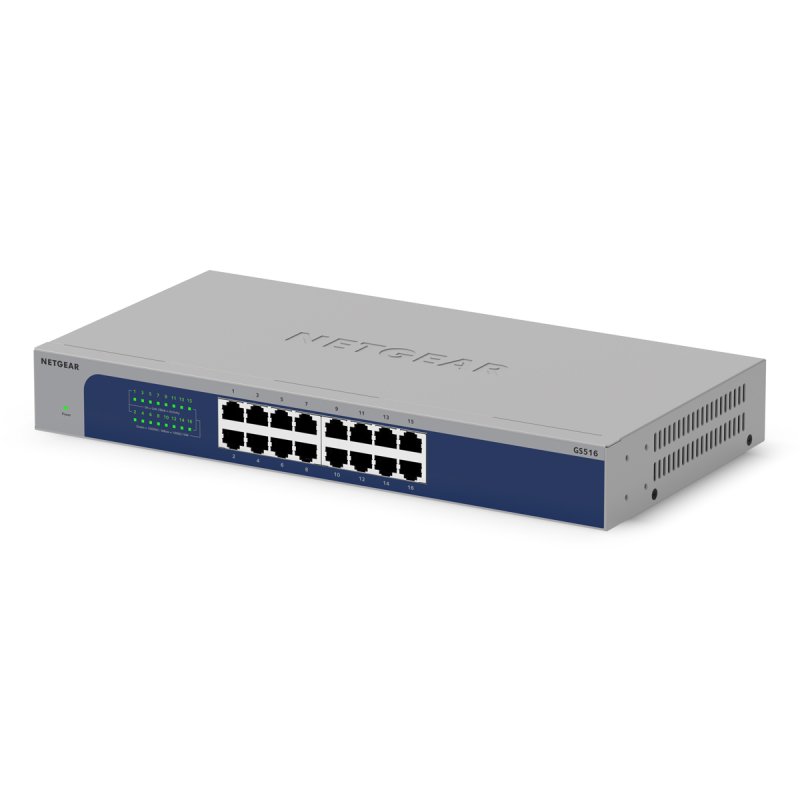 Netgear GS516 Switch non manageable 16 ports Gigabit Ethernet.