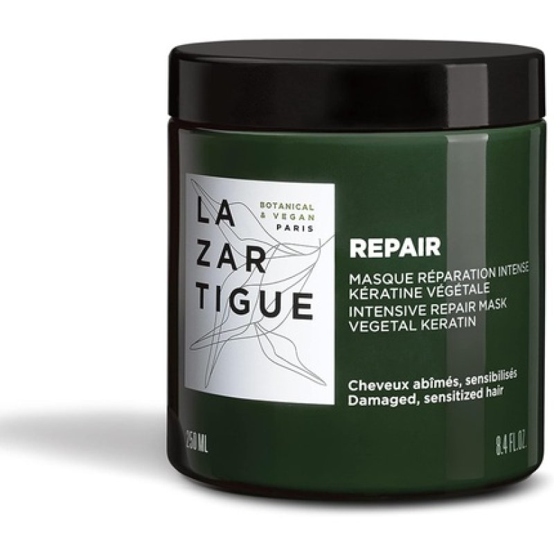 Lazartigue Repair Mask Moisturizing Conditioning Keratin Treatment For Damaged Strands 250ml