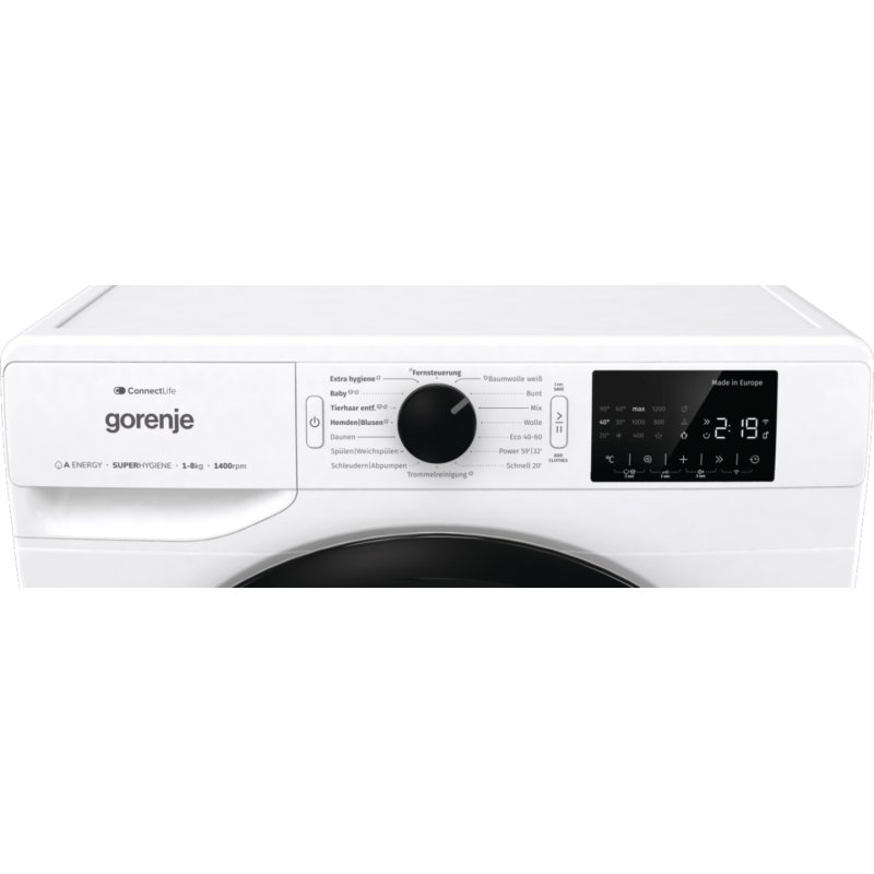 Gorenje WPNEI84A1TS washing machine Front-load 8 kg 1400 RPM White