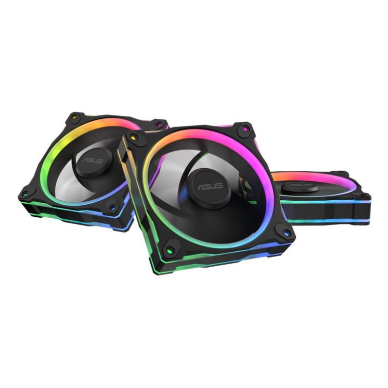 ASUS Prime MR120 Fan ARGB Reverse Black 3in1 Boitier PC Ventilateur 12 cm Noir 3 pièce(s)