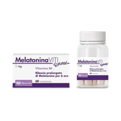 Marco Viti Pharmaceuticals Melatonin Viti Retard 1 Mg Sleep Supplement 60 Tablets