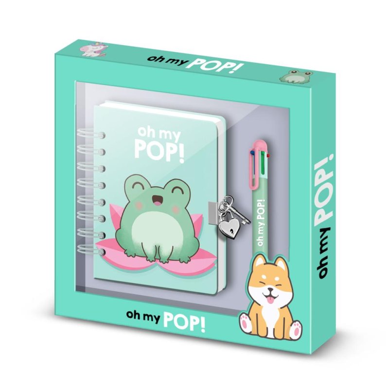 OH MY POP! - Froggy - Gift Box - Journal Intime Stylo