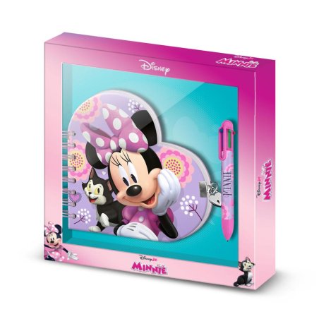 MINNIE - Coeur - Gift Box - Journal Intime Stylo